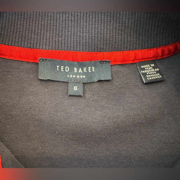 Ted Baker London Men's Quarter Zip
Knit Sweater Pullover Navy Blue Size 6 (XXL) - Picture 6 of 13